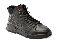 Ghete GRYXX negre, 1910151, din piele naturala - 1