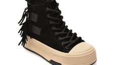 Ghete GRYXX negre 1R3 din piele intoarsa premium