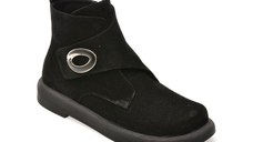 Ghete GRYXX negre, 213013, din piele intoarsa