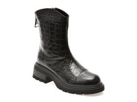 Ghete GRYXX negre, 2157, din piele croco - 1