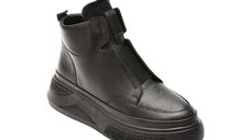 Ghete GRYXX negre, 251KS93, din piele naturala