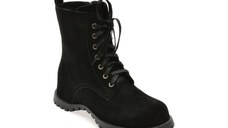 Ghete GRYXX negre, 2559, din piele intoarsa