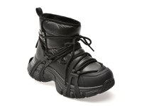 Ghete GRYXX negre, 25810, din material textil - 1