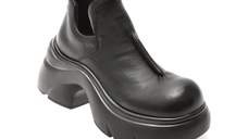 Ghete GRYXX negre, 2613, din piele naturala