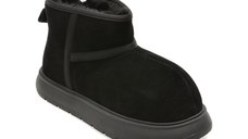Ghete GRYXX negre, 3010, din piele intoarsa