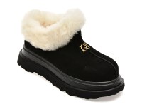 Ghete GRYXX negre, 3120, din piele intoarsa - 1