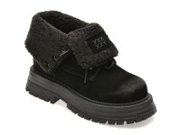Ghete GRYXX negre, 3122, din piele intoarsa - 1
