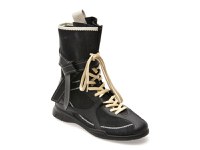 Ghete GRYXX negre, 3301, din piele intoarsa - 1