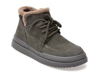 Ghete GRYXX negre, 36001, din piele intoarsa - 1