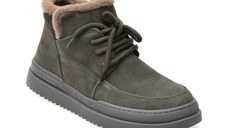 Ghete GRYXX negre, 36001, din piele intoarsa