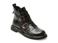 Ghete GRYXX negre, 3816002, din piele naturala lacuita - 1