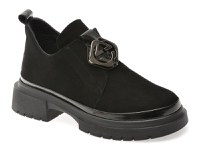 Ghete GRYXX negre, 386467, din piele intoarsa - 1