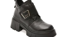 Ghete GRYXX negre, 387632, din piele naturala