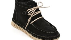 Ghete GRYXX negre, 3911502, din piele intoarsa