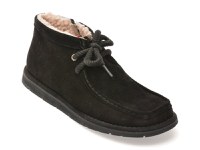 Ghete GRYXX negre, 4631783, din piele intoarsa - 1
