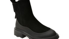 Ghete GRYXX negre, 48136, din piele intoarsa