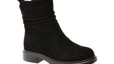 Ghete GRYXX negre, 5103NA, din piele intoarsa