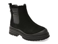 Ghete GRYXX negre, 5214, din piele intoarsa - 1