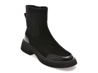Ghete GRYXX negre, 5403, din piele intoarsa - 1
