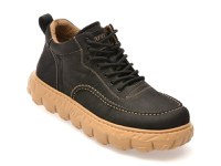 Ghete GRYXX negre, 80017, din piele naturala - 1