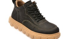 Ghete GRYXX negre, 80017, din piele naturala