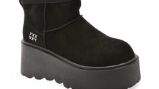 Ghete GRYXX negre, 8083, din piele intoarsa