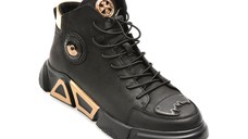 Ghete GRYXX negre, 85109, din piele naturala