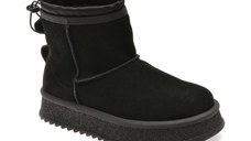 Ghete GRYXX negre, 8767, din piele intoarsa