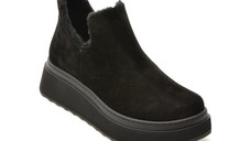 Ghete GRYXX negre, 91724, din piele intoarsa
