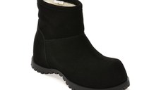 Ghete GRYXX negre, 9933, din piele intoarsa