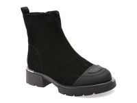 Ghete GRYXX negre, A062, din piele intoarsa - 1