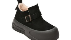 Ghete GRYXX negre, A6623, din piele intoarsa
