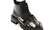 Ghete GRYXX negre, AF05, din piele naturala
