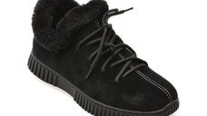 Ghete GRYXX negre, B201, din piele intoarsa