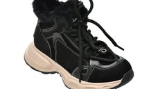 Ghete GRYXX Negre din Nabuc - Model 25059 pentru Femei