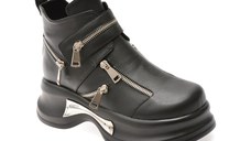 Ghete GRYXX negre, EB997, din piele naturala