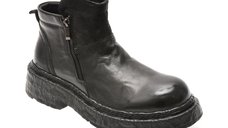 Ghete GRYXX negre, G7112, din piele naturala