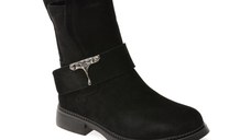 Ghete GRYXX negre, G719, din piele intoarsa