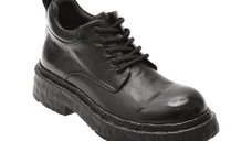 Ghete GRYXX negre, K7101, din piele naturala