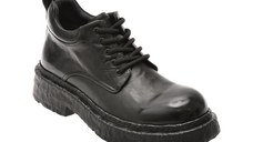 Ghete GRYXX negre, K7101, din piele naturala