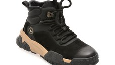 Ghete GRYXX negre, LN19, din piele naturala