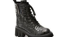 Ghete GRYXX negre, RT4546, din piele naturala