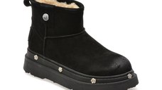 Ghete GRYXX negre, SX2602, din piele intoarsa