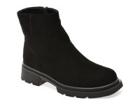 Ghete GRYXX negre, W687, din piele intoarsa - 1