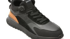 Ghete GRYXX negre, ZMSN33, din piele naturala