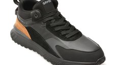 Ghete GRYXX negre, ZMSN33, din piele naturala