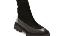 Ghete negre GRYXX 096K853 din piele intoarsa pentru femei