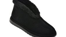 Ghete negre GRYXX 10089K din piele intoarsa pentru femei