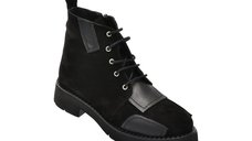 Ghete negre GRYXX 1391905 din piele intoarsa premium