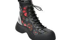 Ghete negre GRYXX 25306 din piele naturala pentru femei